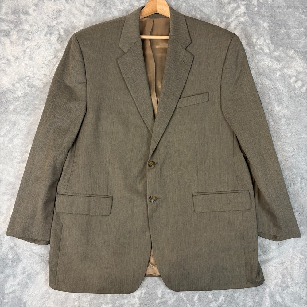 Ralph Ralph Lauren Blazer 44 Reg Mens Gray Wool Cashmere 2 Button Sport Coat